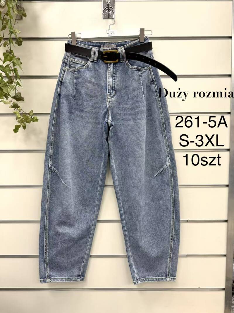 Spodnie damskie jeansy Roz S-3XL, 1 Kolor Paczka 10 szt